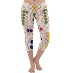 Ludo Game Capri Yoga Leggings by Wegoenart