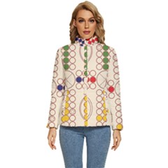 Ludo Game Women s Puffer Bubble Jacket Coat by Wegoenart