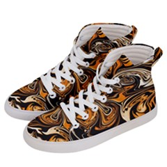 Illustration Abstract Pattern Modern Art Design Fantasy Surreal Men s Hi-top Skate Sneakers by Wegoenart