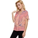 Illustration Background Light Abstract Texture Bow Sleeve Button Up Top View2