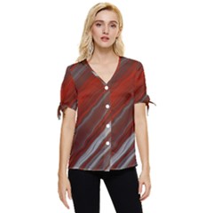 Illustration Colored Pattern Bokeh Blurred Blur Bow Sleeve Button Up Top by Wegoenart