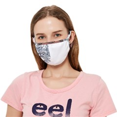 Im Fourth Dimension Black White 36 Crease Cloth Face Mask (adult) by imanmulyana
