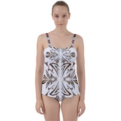 Im Fourth Dimension Colour 38 Twist Front Tankini Set by imanmulyana