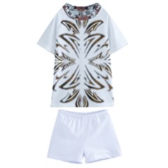 Im Fourth Dimension Colour 38 Kids  Swim Tee And Shorts Set by imanmulyana