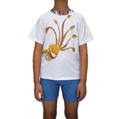 Im Fourth Dimension Colour 47 Kids  Short Sleeve Swimwear by imanmulyana