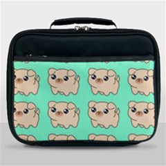 Puppy Pattern Wallpaper Dog Pet Lunch Bag by Wegoenart