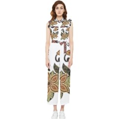Im Fourth Dimension Colour 54 Women s Frill Top Chiffon Jumpsuit by imanmulyana
