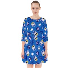 Illustration Duck Cartoon Background Smock Dress by Sudhe