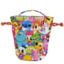 Illustration Cartoon Character Animal Cute Drawstring Bucket Bag View1