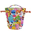 Illustration Cartoon Character Animal Cute Drawstring Bucket Bag View2