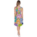 Care Bears Bear Background Cartoon Knee Length Skater Dress With Pockets View4