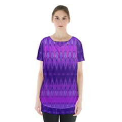 Illustration Purple Abstract Wallpaper Pattern Abstract Skirt Hem Sports Top by Sudhe