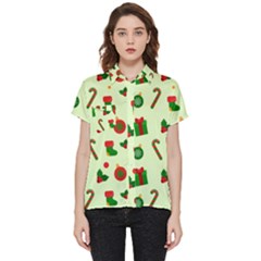 Illustration Festive Background Holiday Background Short Sleeve Pocket Shirt by Amaryn4rt