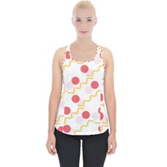 Illustration Abstract Line Pattern Dot Lines Decorative Piece Up Tank Top by Amaryn4rt