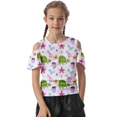 Turtles Animals Sea Life Kids  Butterfly Cutout Tee by Amaryn4rt