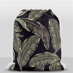 Jungle Sheets Tropical Pattern Drawstring Bag (small) by Amaryn4rt
