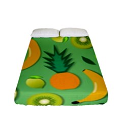 Fruit Tropical Pattern Design Art Fitted Sheet (full/ Double Size) by danenraven