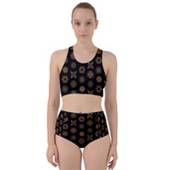 Pattern Mandala Ornate Ornamental Racer Back Bikini Set by danenraven