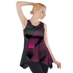 Hexagon Geometric Art Design Side Drop Tank Tunic by danenraven
