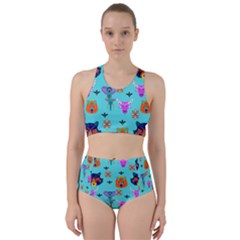 Illustration Design Gardening Texture Racer Back Bikini Set by danenraven