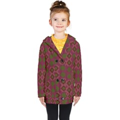 Illustration Background Abstract Pattern Texture Design Kids  Double Breasted Button Coat by danenraven