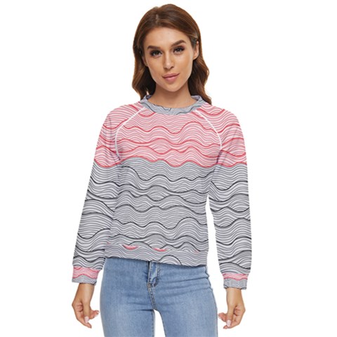 Creation Painting Fantasy Texture Women s Long Sleeve Raglan Tee by Ravend