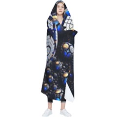 Illustration Tech Galaxy Robot Bot Science Wearable Blanket by danenraven