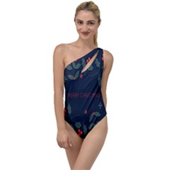 Merry Christmas  Frame Flora To One Side Swimsuit by artworkshop