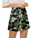 Illustration Camouflage Camo Army Soldier Abstract Pattern Mini Front Wrap Skirt View3