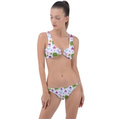 Turtle Animal Sea Life Ring Detail Crop Bikini Set by danenraven