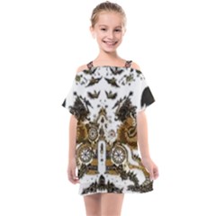 Im Fourth Dimension Colour 73 Kids  One Piece Chiffon Dress by imanmulyana