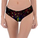 Beautiful Peacock Feather Reversible Classic Bikini Bottoms View1