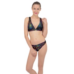 Beautiful Peacock Feather Classic Banded Bikini Set  by Jancukart