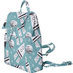 Cute Seamless Pattern With Rocket Planets-stars Buckle Everyday Backpack by BangZart