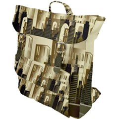 Architecture City House Buckle Up Backpack by Jancukart