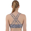 Weird Cute Fantasy Monsters Motif Pattern Back Weave Sports Bra View2