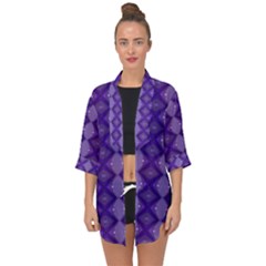 Illustration Wallpaper Abstract Pattern Open Front Chiffon Kimono by Wegoenart