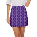 Illustration Wallpaper Abstract Pattern Mini Front Wrap Skirt View1