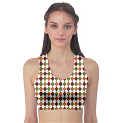 Halloween Palette Plaids   Sports Bra by ConteMonfrey