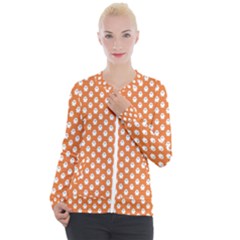 Cute Little Ghosts Halloween Theme Casual Zip Up Jacket by ConteMonfrey