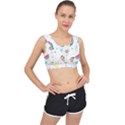 Pineapple And Watermelon Summer Fruit V-Back Sports Bra View1