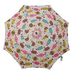 Candy Background Cartoon Hook Handle Umbrellas (medium) by Jancukart
