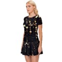 Stars Christmas Background Pattern Women s Sports Wear Set View2