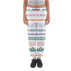 Pattern Colored Line Watercolor Painting Blue Color Splash Women s Jogger Sweatpants by danenraven