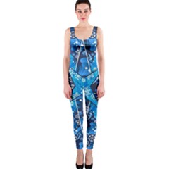 Christmas-background-pattern One Piece Catsuit by Wegoenart