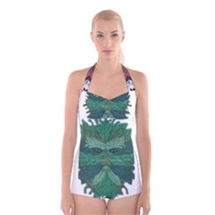 Im Fourth Dimension Colour 76 Boyleg Halter Swimsuit  by imanmulyana