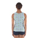 Background Pattern Panda Bamboo Sport Tank Top  View2