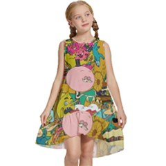 Cartoon Wallpapers Kids  Frill Swing Dress by Jancukart