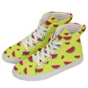 Watermelon Pattern Wallpaper Men s Hi-Top Skate Sneakers View2