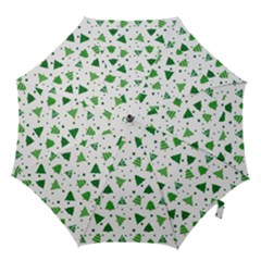 Christmas Tree Pattern Design Hook Handle Umbrellas (medium) by Wegoenart